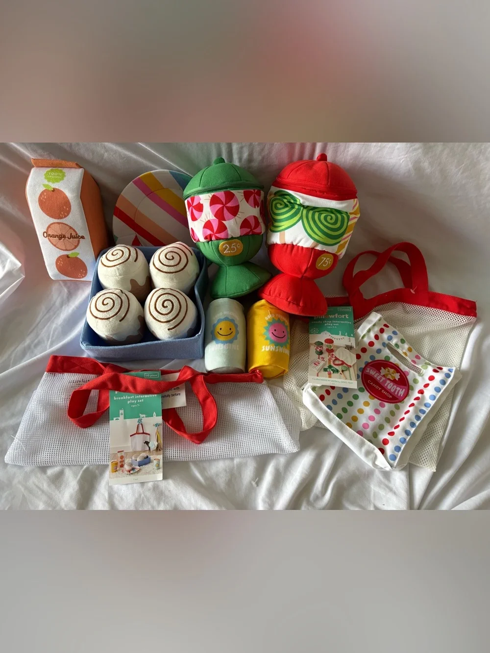 PILLOWFORT BREAKFAST & CANDY SHOP INTERACTIVE PLAY SET LOT 2 NEW NWT